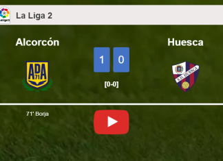 Alcorcón conquers Huesca 1-0 with a goal scored by B. . HIGHLIGHTS