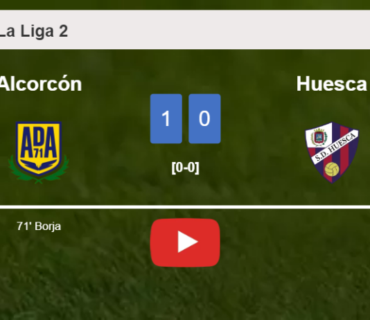 Alcorcón conquers Huesca 1-0 with a goal scored by B. . HIGHLIGHTS