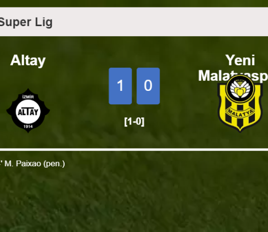 Altay conquers Yeni Malatyaspor 1-0 with a goal scored by M. Paixao