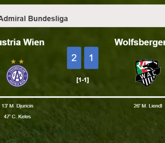 Austria Wien conquers Wolfsberger AC 2-1