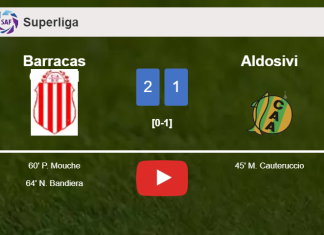 Barracas Central recovers a 0-1 deficit to best Aldosivi 2-1. HIGHLIGHTS