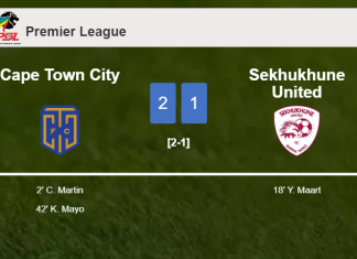 Cape Town City defeats Sekhukhune United 2-1