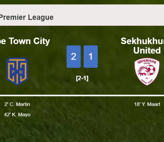 Cape Town City defeats Sekhukhune United 2-1