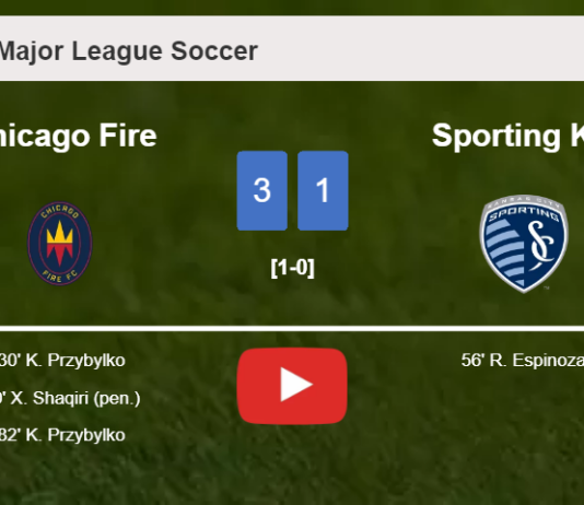 Chicago Fire defeats Sporting KC 3-1 with 2 goals from K. Przybylko. HIGHLIGHTS