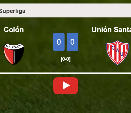 Colón draws 0-0 with Unión Santa Fe on Saturday. HIGHLIGHTS