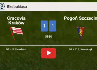 Cracovia Kraków grabs a draw against Pogoń Szczecin. HIGHLIGHTS