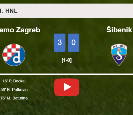 Dinamo Zagreb prevails over Šibenik 3-0. HIGHLIGHTS