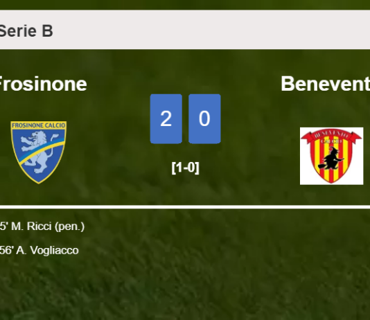 Frosinone prevails over Benevento 2-0 on Saturday