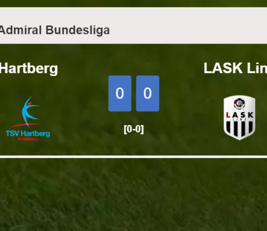 Hartberg draws 0-0 with LASK Linz on Sunday