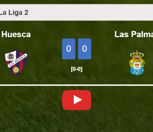 Huesca draws 0-0 with Las Palmas on Saturday. HIGHLIGHTS
