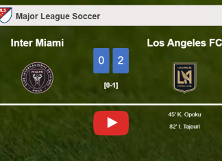 Los Angeles FC defeats Inter Miami 2-0 on Saturday. HIGHLIGHTS