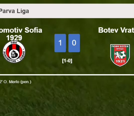 Lokomotiv Sofia 1929 defeats Botev Vratsa 1-0 with a goal scored by O. Merlo