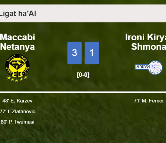 Maccabi Netanya tops Ironi Kiryat Shmona 3-1
