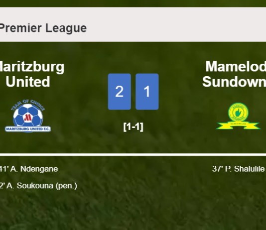 Maritzburg United recovers a 0-1 deficit to prevail over Mamelodi Sundowns 2-1