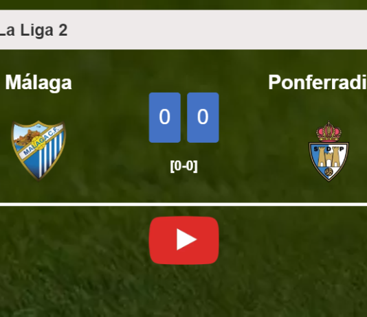 Málaga stops Ponferradina with a 0-0 draw. HIGHLIGHTS