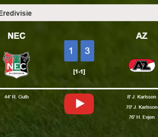 AZ defeats NEC 3-1. HIGHLIGHTS