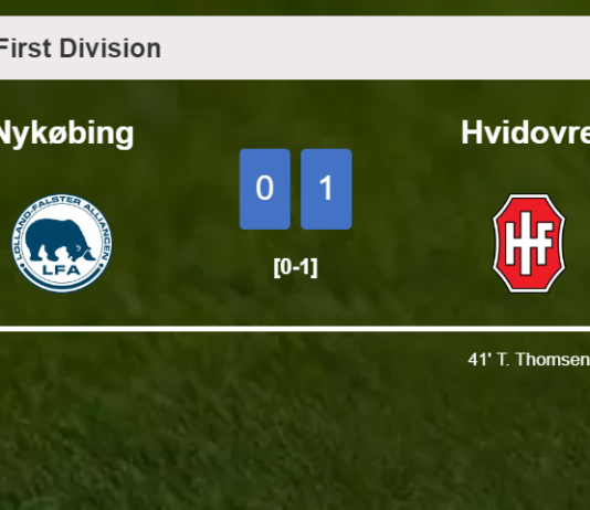 Hvidovre prevails over Nykøbing 1-0 with a goal scored by T. Thomsen