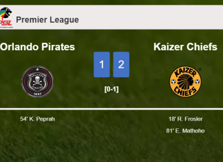 Kaizer Chiefs prevails over Orlando Pirates 2-1