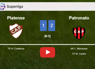 Patronato tops Platense 2-1. HIGHLIGHTS