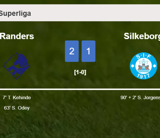 Randers grabs a 2-1 win against Silkeborg