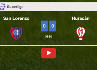 San Lorenzo draws 0-0 with Huracán on Saturday. HIGHLIGHTS