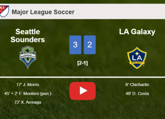 Seattle Sounders tops LA Galaxy 3-2. HIGHLIGHTS