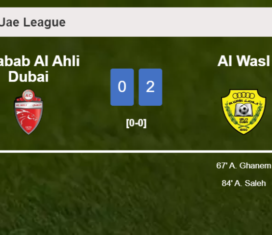 Al Wasl prevails over Shabab Al Ahli Dubai 2-0 on Saturday