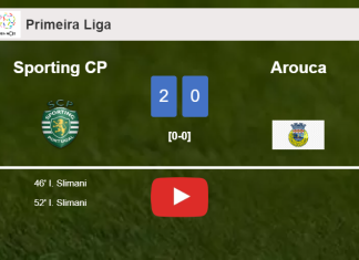 I. Slimani scores 2 goals to give a 2-0 win to Sporting CP over Arouca. HIGHLIGHTS