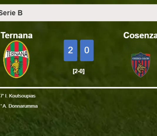 Ternana overcomes Cosenza 2-0 on Saturday