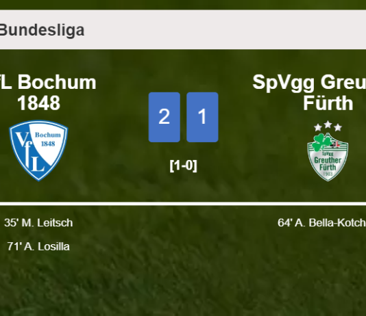 VfL Bochum 1848 overcomes SpVgg Greuther Fürth 2-1
