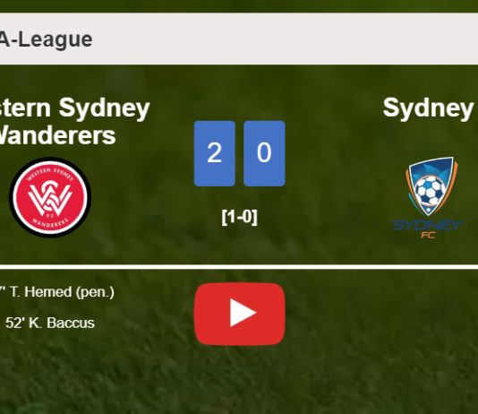 Western Sydney Wanderers conquers Sydney 2-0 on Saturday. HIGHLIGHTS