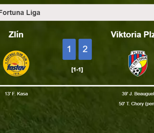 Viktoria Plzeň recovers a 0-1 deficit to overcome Zlín 2-1