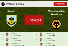 PREDICTED STARTING LINE UP: Burnley vs Wolverhampton Wanderers - 24-04-2022 Premier League - England