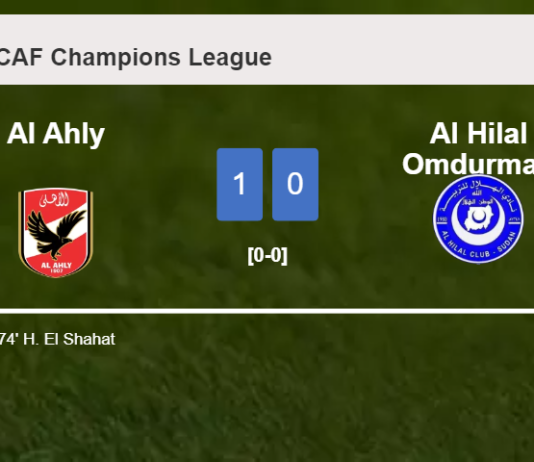 Al Ahly defeats Al Hilal Omdurman 1-0 with a goal scored by H. El