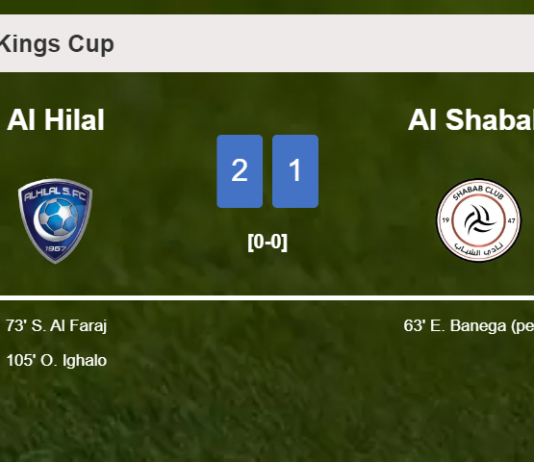 Al Hilal and Al Shabab draw 1-1 on Sunday