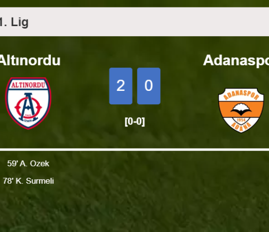 Altınordu conquers Adanaspor 2-0 on Sunday