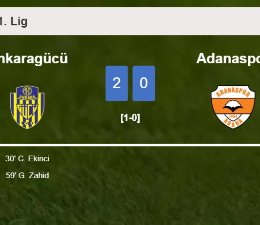 Ankaragücü defeats Adanaspor 2-0 on Sunday