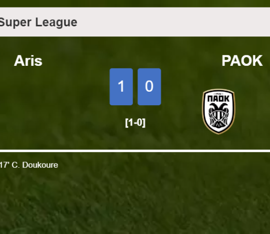 Aris prevails over PAOK 1-0 with a goal scored by C. Doukoure