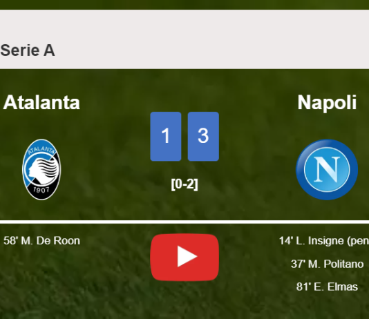 Napoli overcomes Atalanta 3-1. HIGHLIGHTS