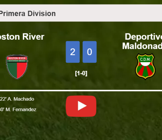 Boston River conquers Deportivo Maldonado 2-0 on Sunday. HIGHLIGHTS