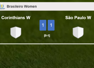 Corinthians W and São Paulo W draw 1-1 on Sunday