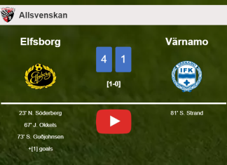 Elfsborg estinguishes Värnamo 4-1 with a superb match. HIGHLIGHTS