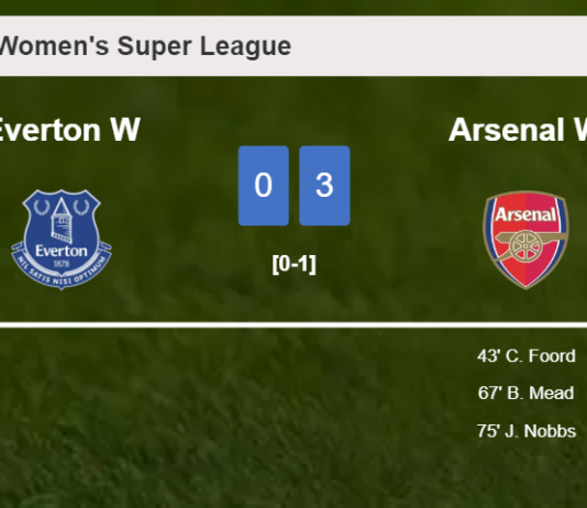 Arsenal beats Everton 3-0
