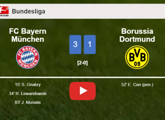 FC Bayern München conquers Borussia Dortmund 3-1. HIGHLIGHTS