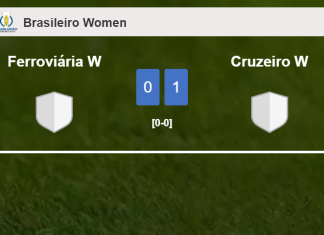 Cruzeiro W defeats Ferroviária W 1-0 with a goal scored by 