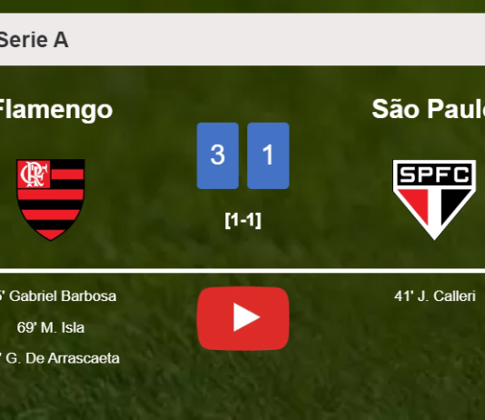 Flamengo beats São Paulo 3-1. HIGHLIGHTS