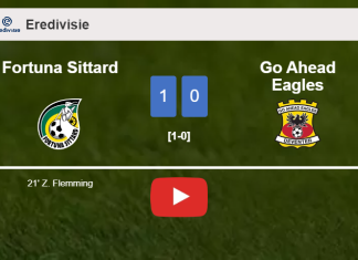 Fortuna Sittard overcomes Go Ahead Eagles 1-0 with a goal scored by Z. Flemming. HIGHLIGHTS