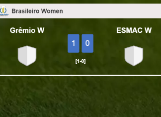 Grêmio W defeats ESMAC W 1-0 with a goal scored by 