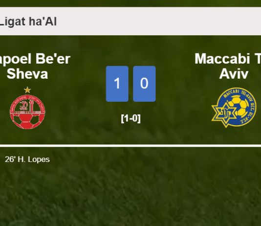 Hapoel Be'er Sheva overcomes Maccabi Tel Aviv 1-0 with a goal scored by H. Lopes