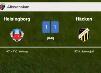 Helsingborg grabs a draw against Häcken